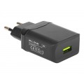 Tinklo įkroviklis 220V 5V/9V/12V 3A 18W USB greito krovimo (QC3.0) Blow 